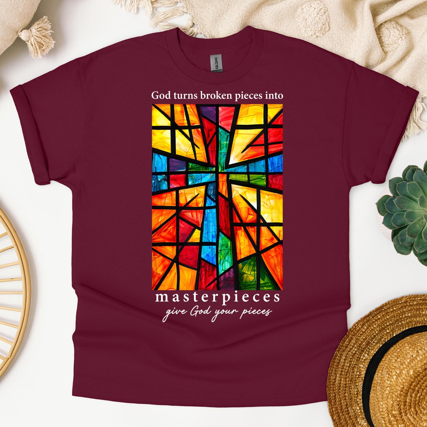 God Turns Broken Pieces Into Masterpieces Give God Your Pieces 01