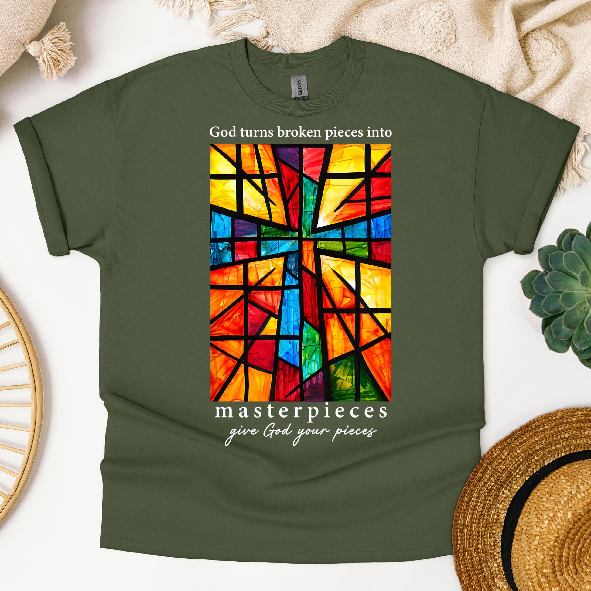 God Turns Broken Pieces Into Masterpieces Give God Your Pieces 01