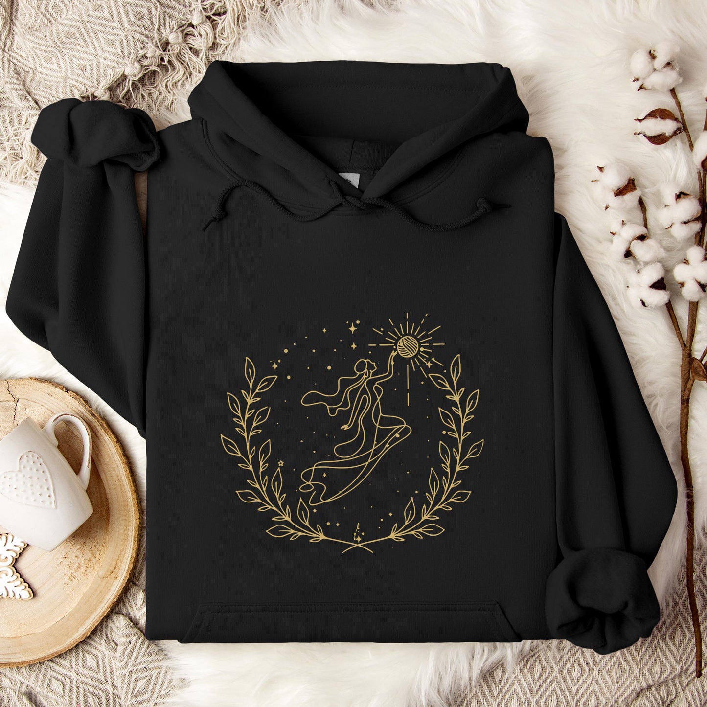 Goddess Cross Yarn Hoodie