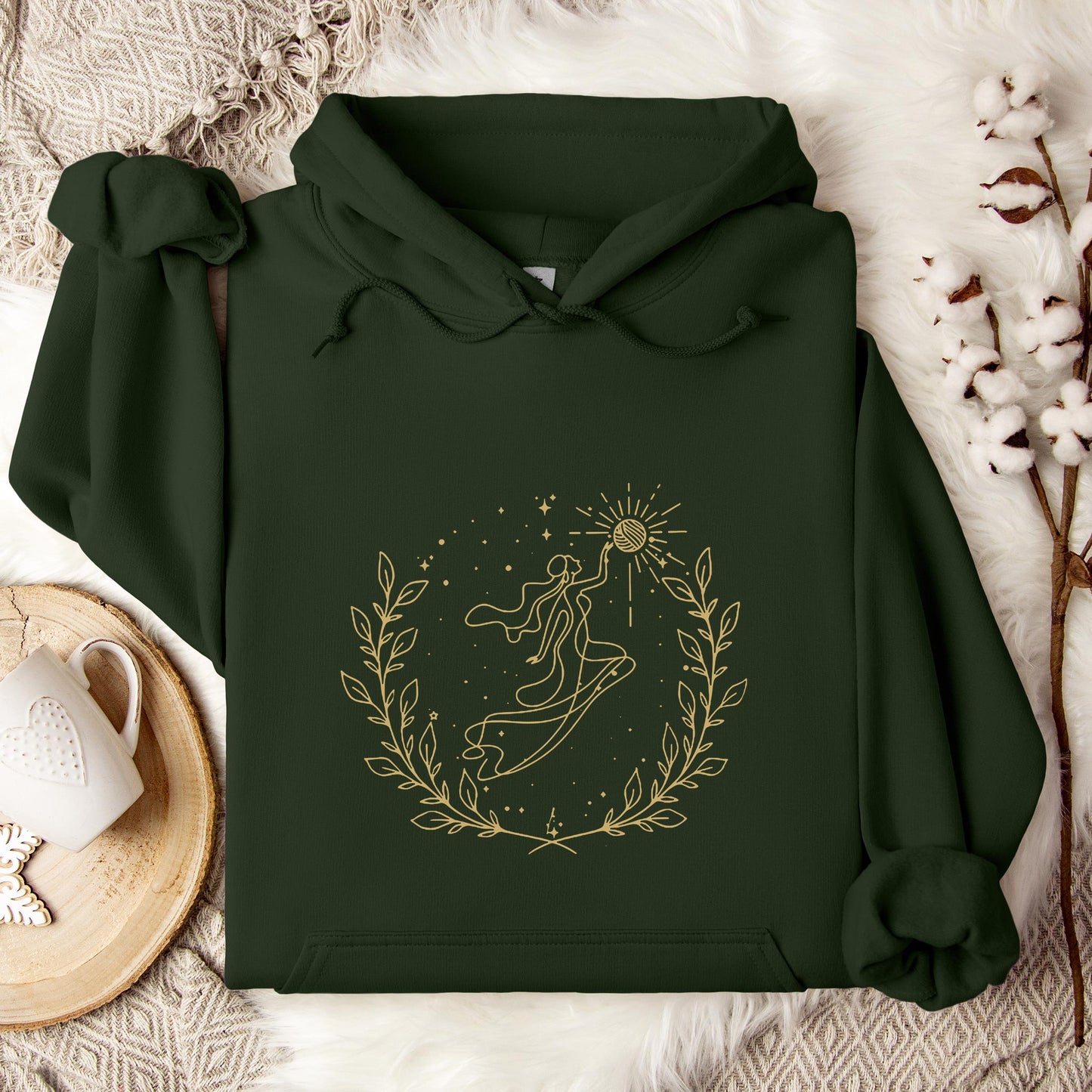 Goddess Cross Yarn Hoodie