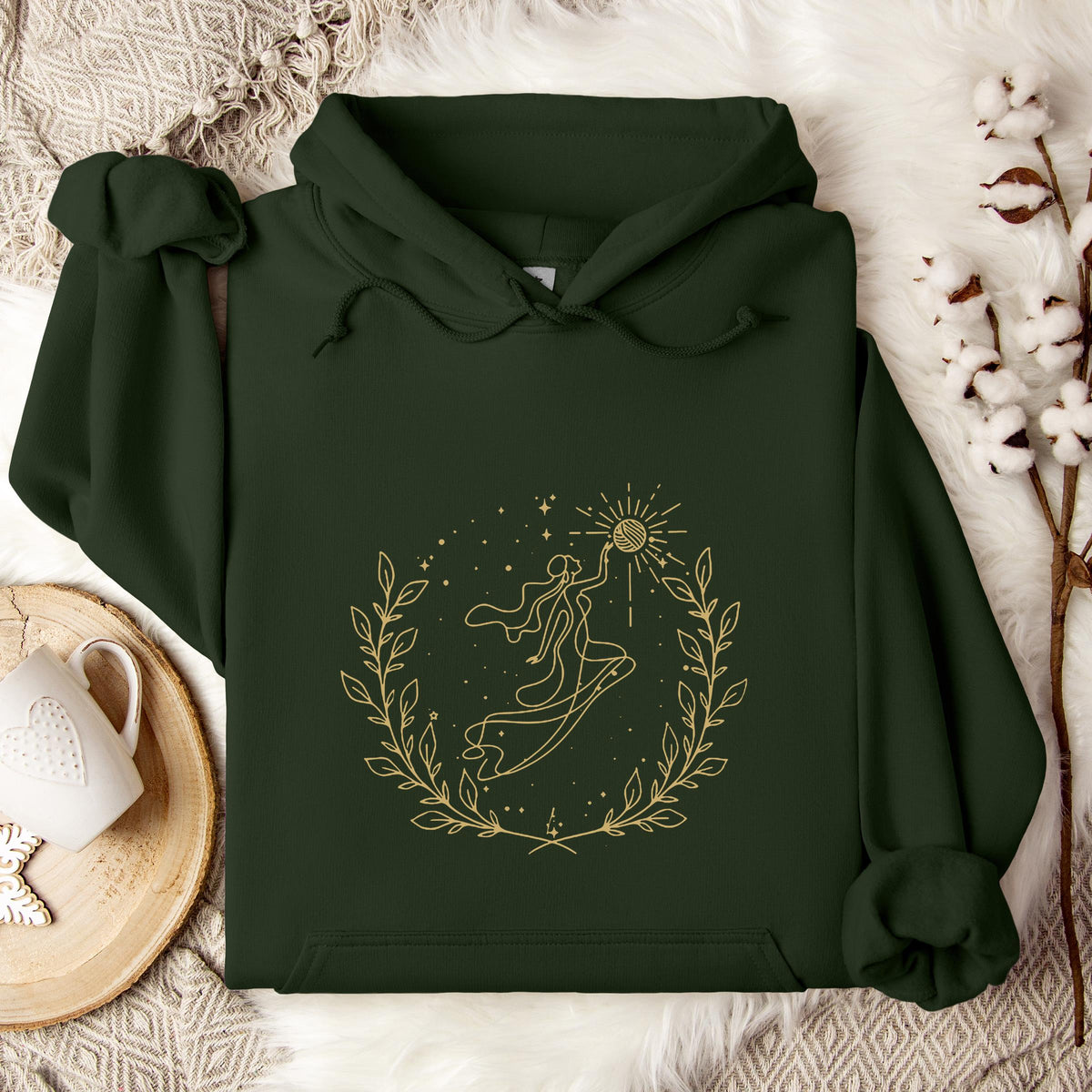 Goddess Cross Yarn Hoodie