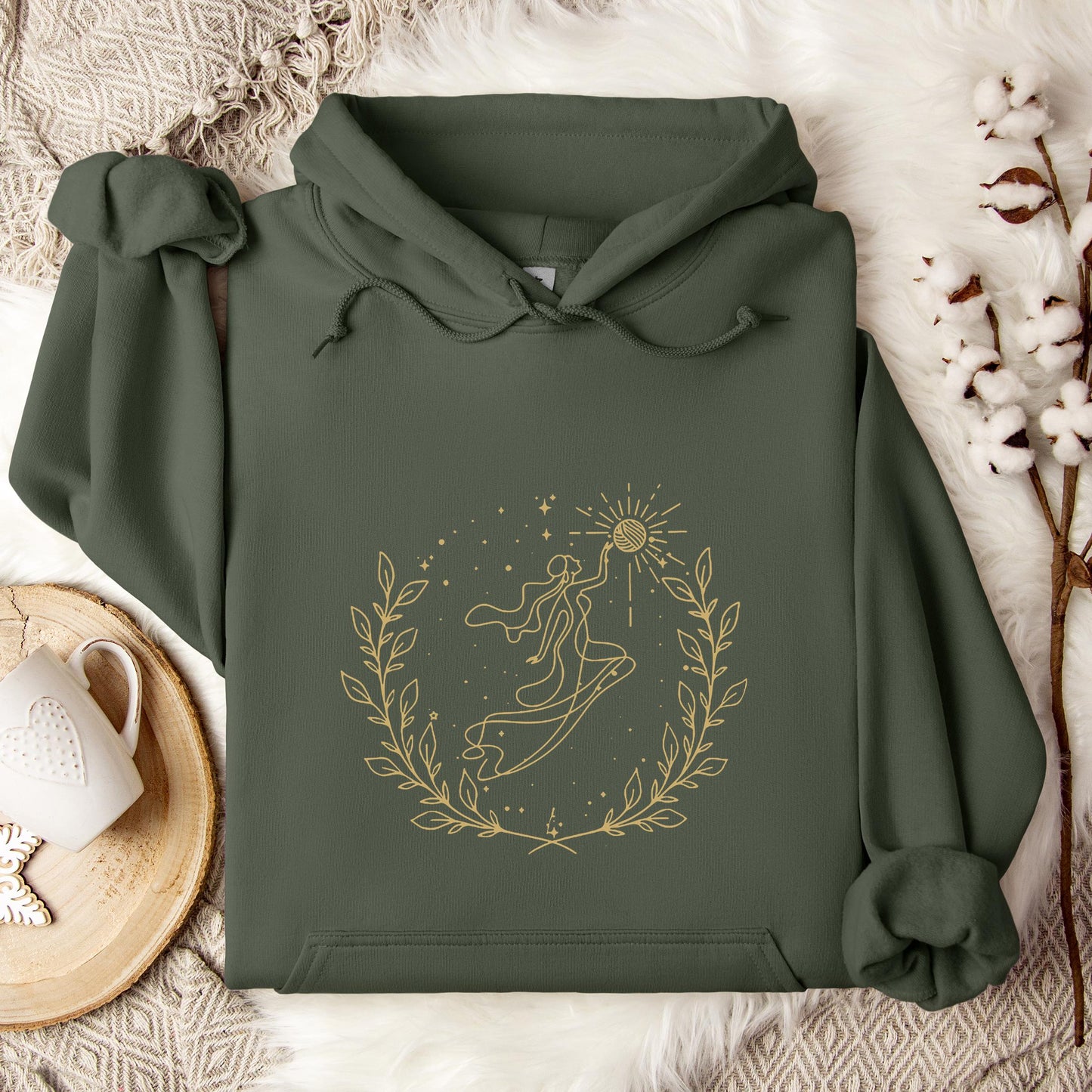 Goddess Cross Yarn Hoodie
