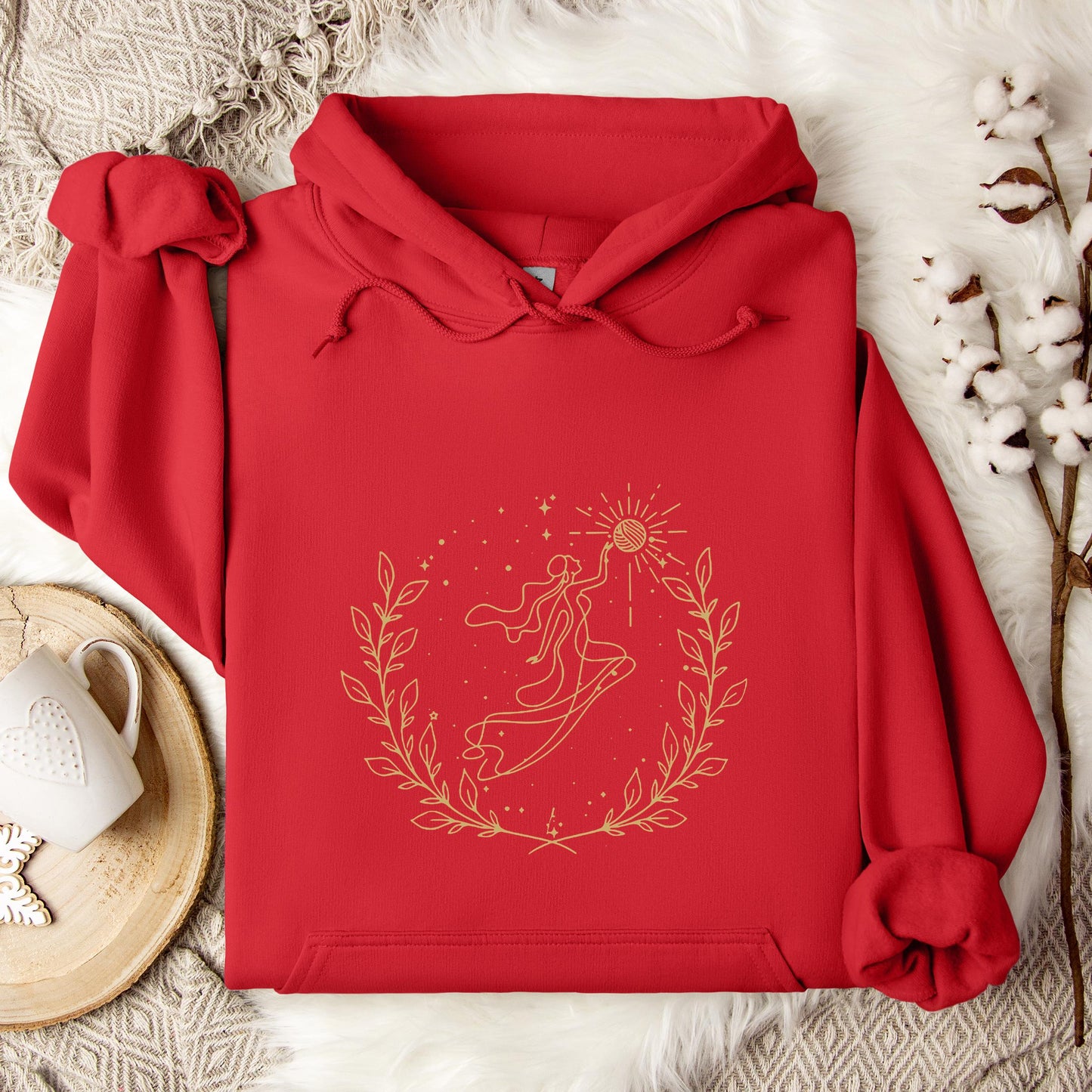 Goddess Cross Yarn Hoodie