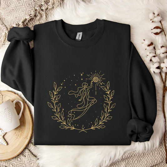 Goddess Cross Yarn Sweatshirt