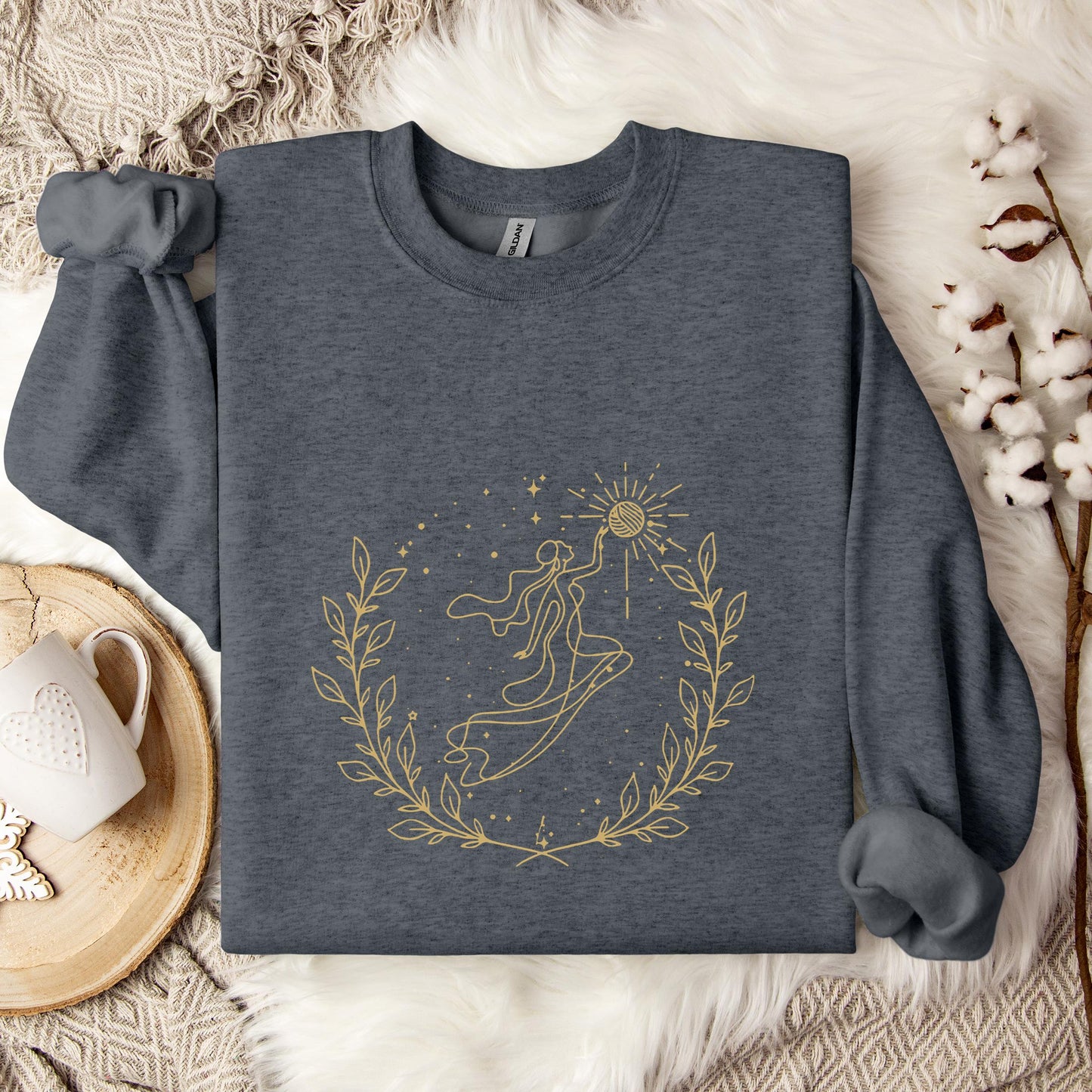 Goddess Cross Yarn Sweatshirt