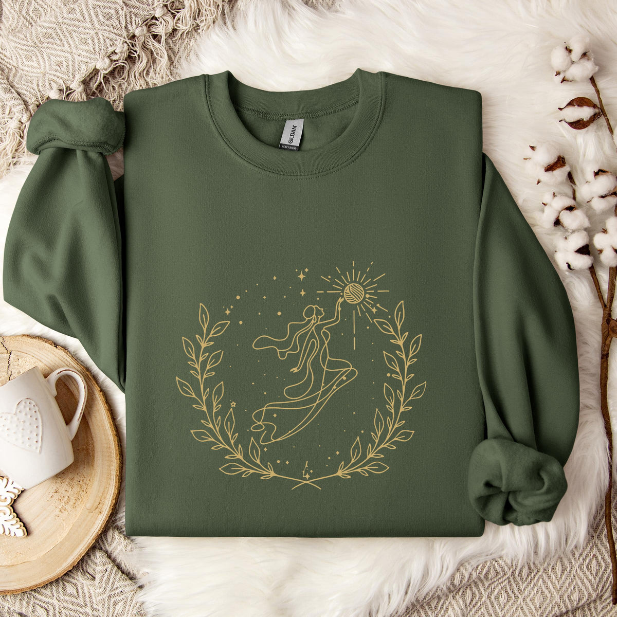 Goddess Cross Yarn Sweatshirt