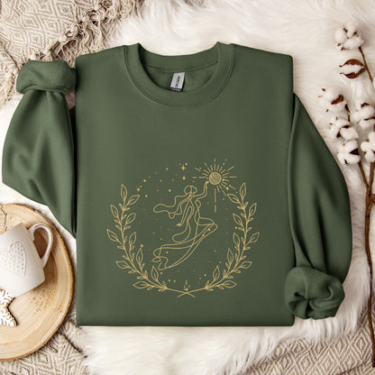Goddess Cross Yarn Sweatshirt