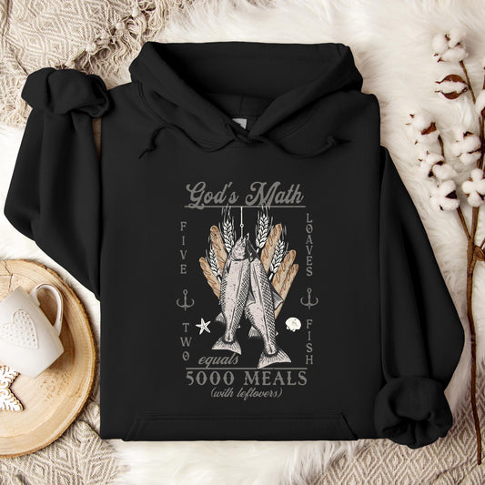 God's Math Five Loaves Two Fish Hoodie