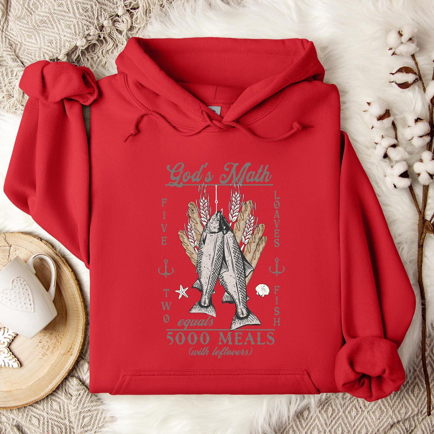 God's Math Five Loaves Two Fish Hoodie