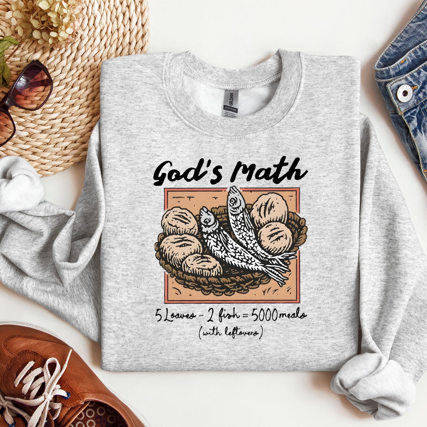 God's Math Loaves And Fishes