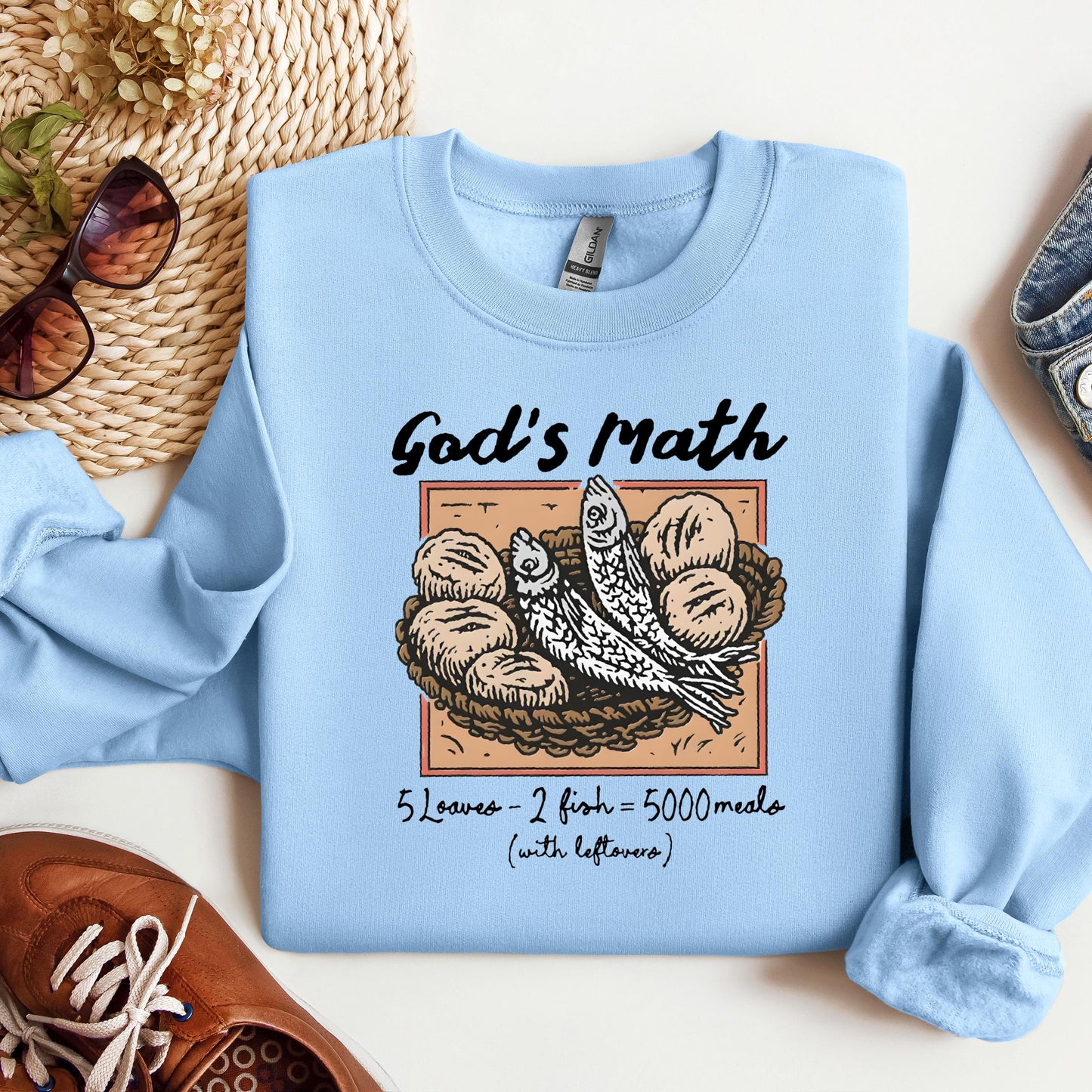 God's Math Loaves And Fishes
