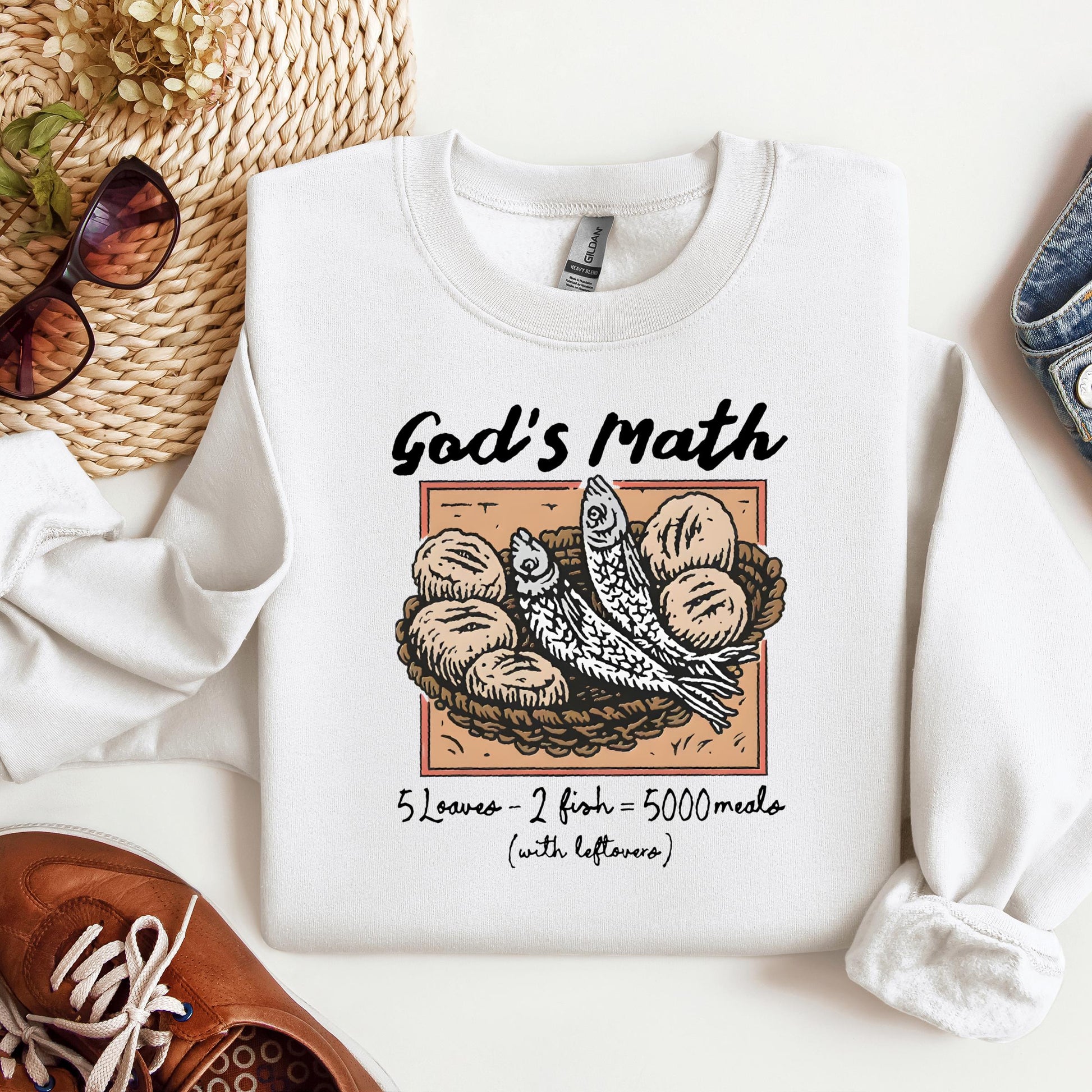 God's Math Loaves And Fishes