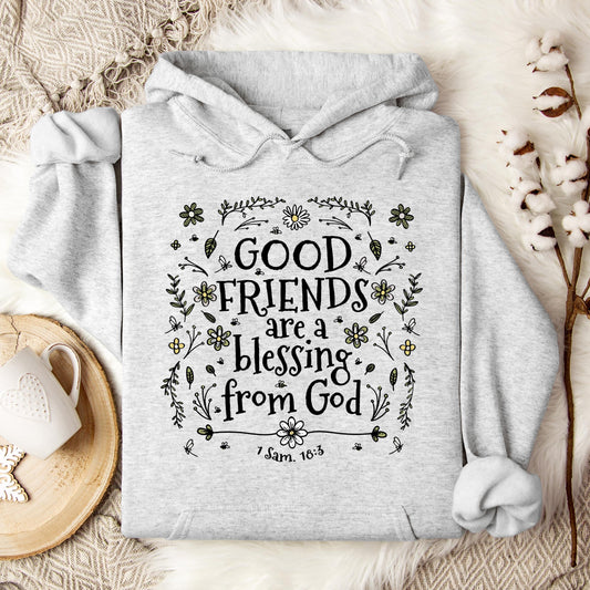 Good Friends Are A Blessing From God 1 Sam 18.3 Hoodie