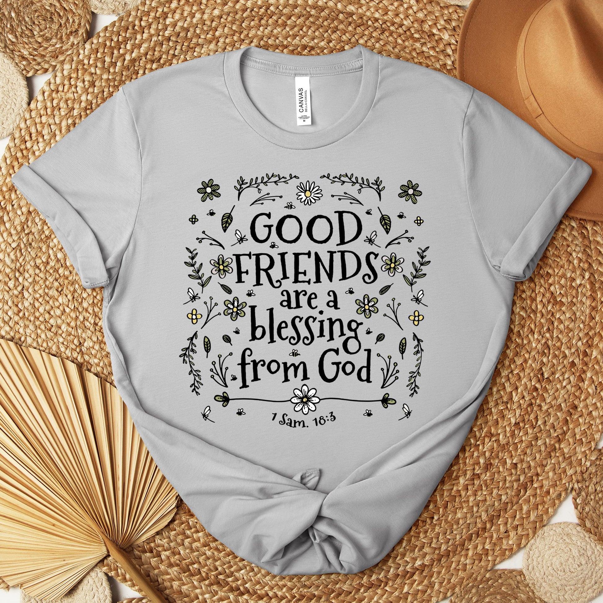 Good Friends Are A Blessing From God 1 Sam 18.3 Premium T-shirt