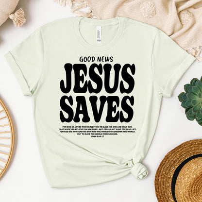 Good News Jesus Saves John 3.16-17 01