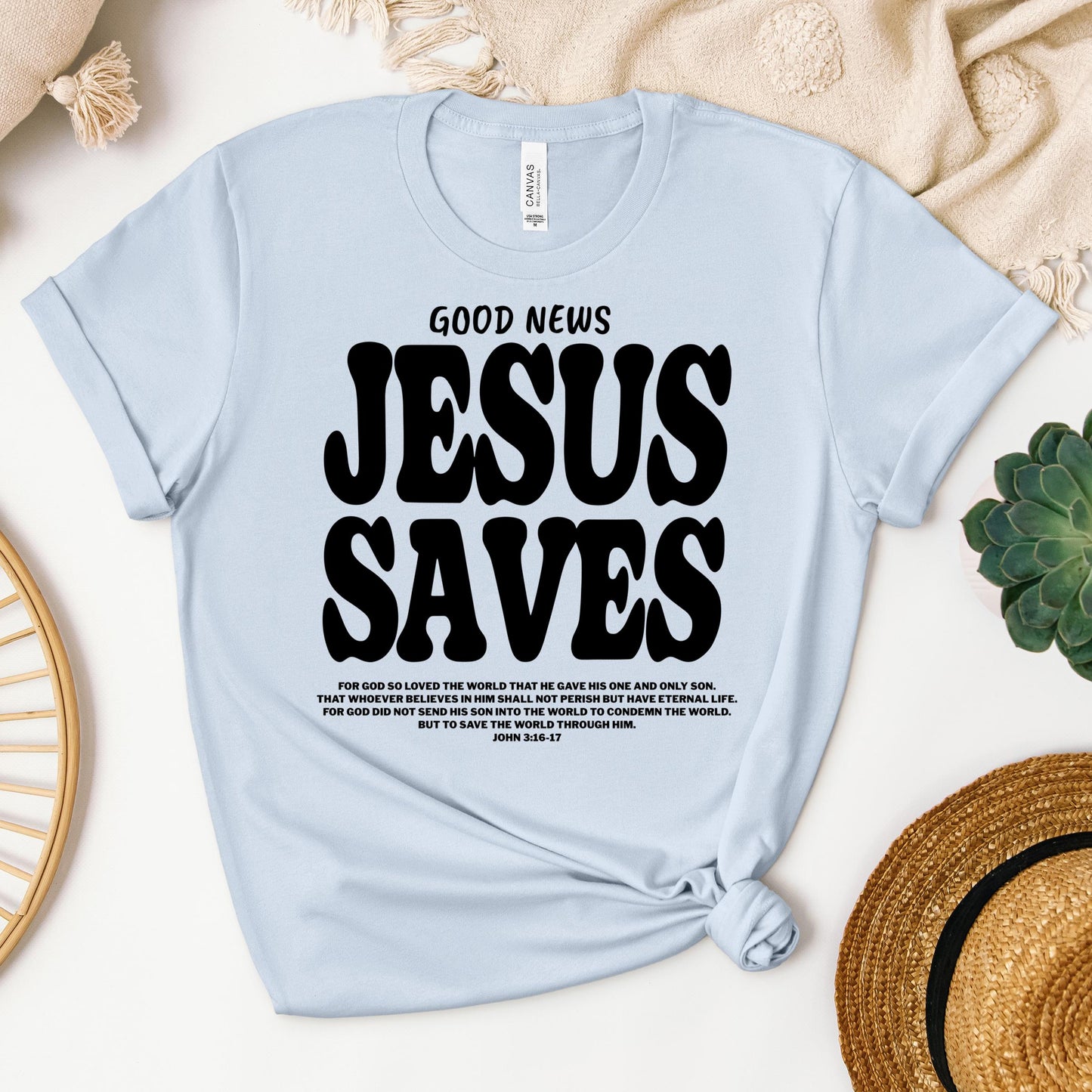 Good News Jesus Saves John 3.16-17 01