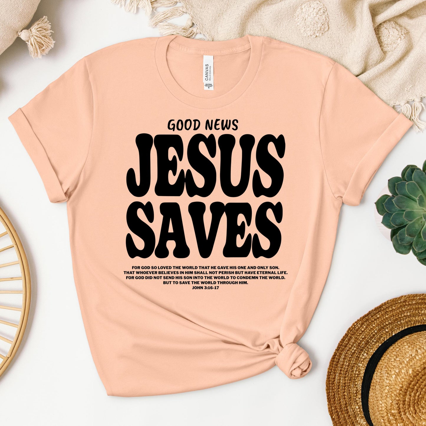 Good News Jesus Saves John 3.16-17 01