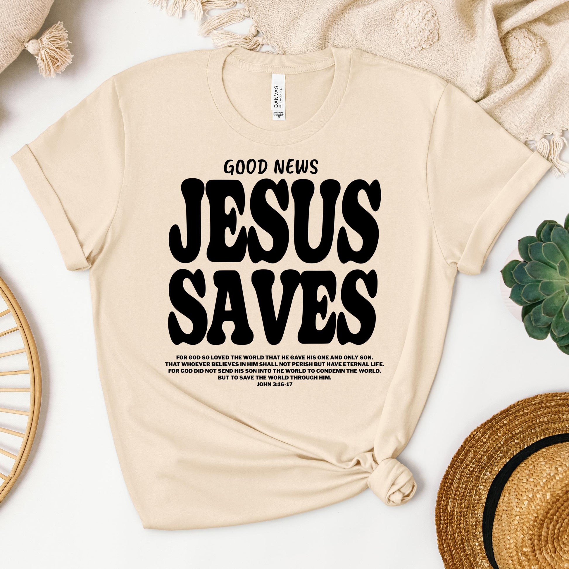 Good News Jesus Saves John 3.16-17 01