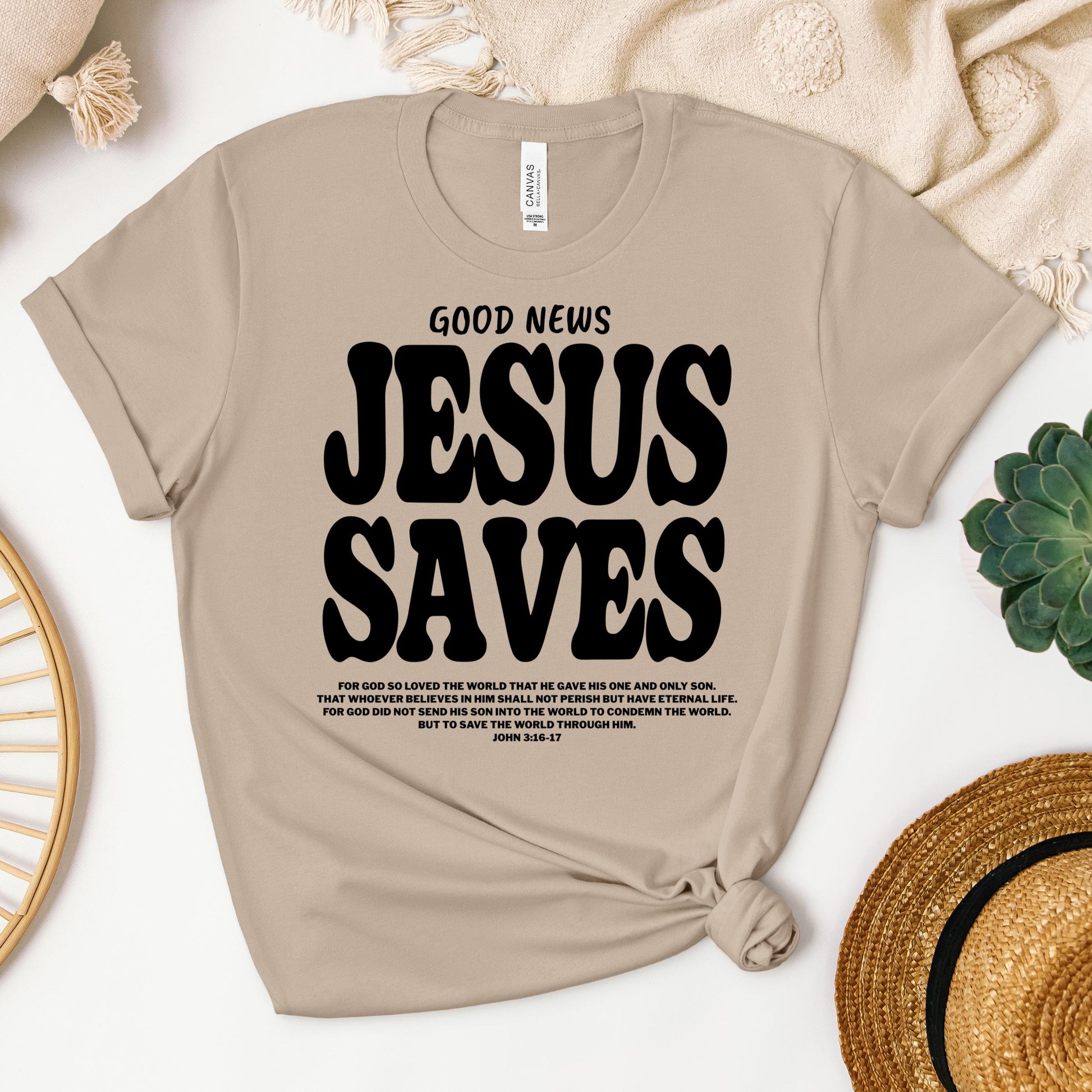 Good News Jesus Saves John 3.16-17 01