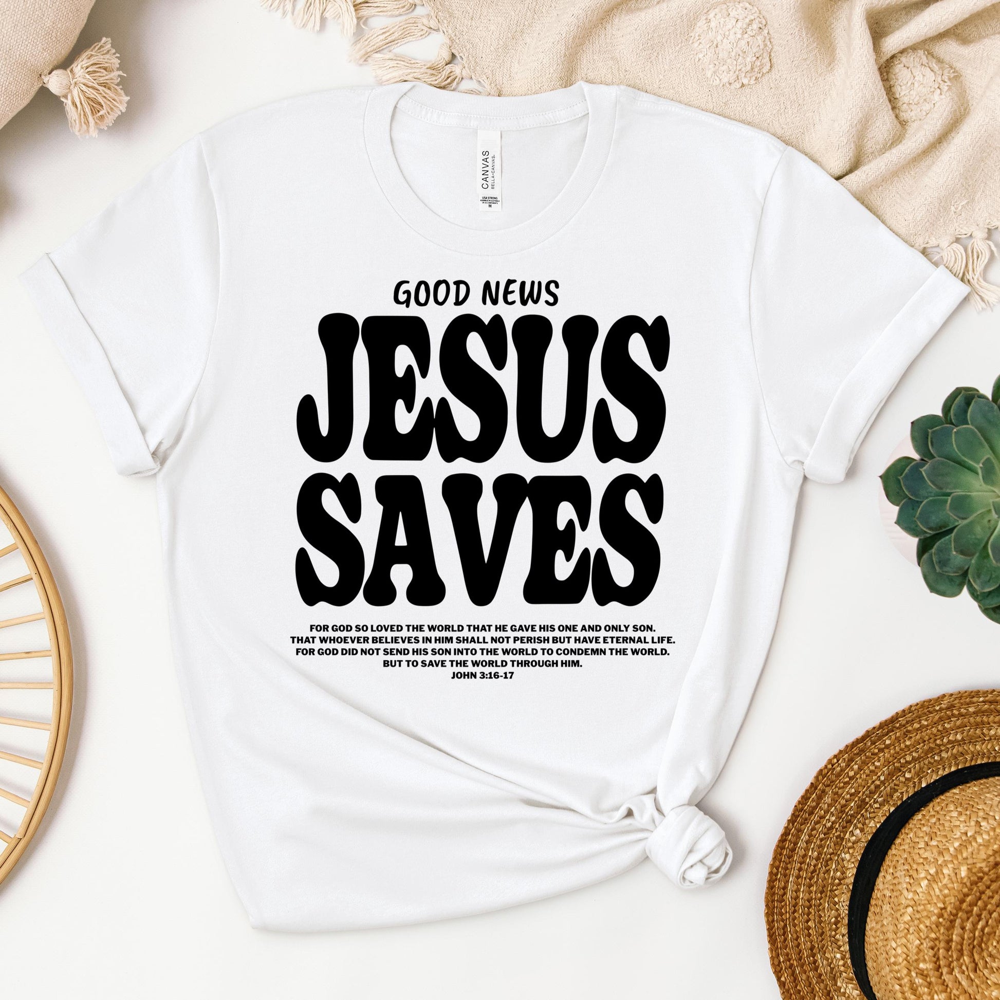 Good News Jesus Saves John 3.16-17 01