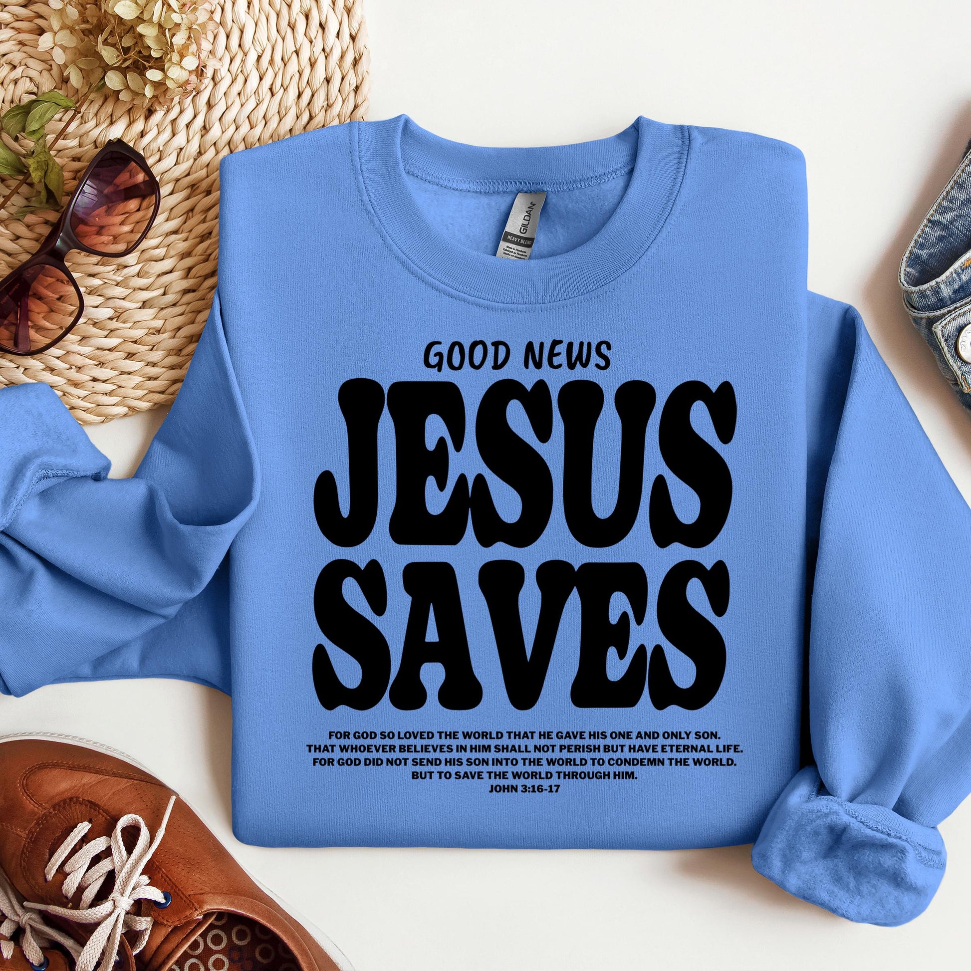 Good News Jesus Saves John 3.16-17 01