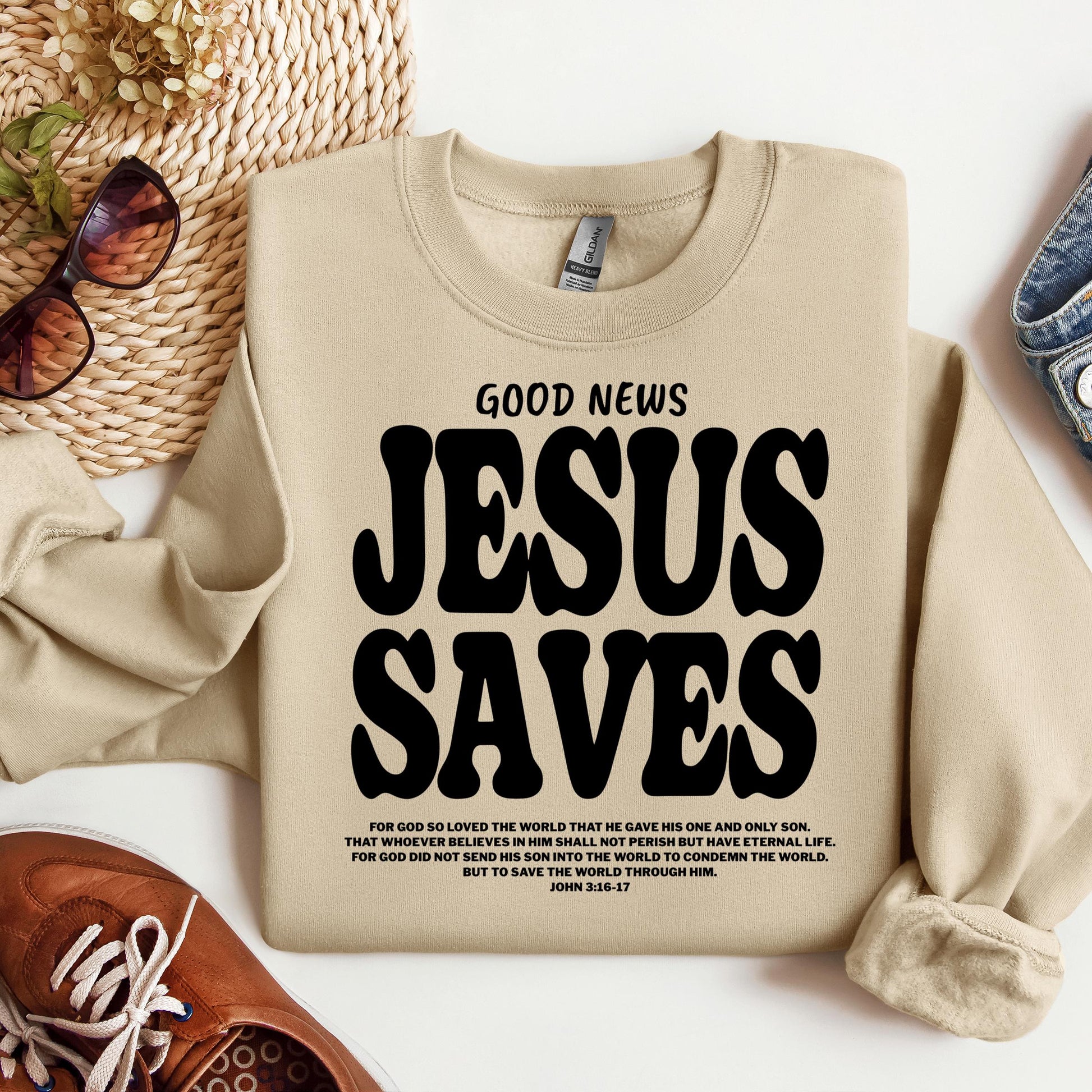 Good News Jesus Saves John 3.16-17 01