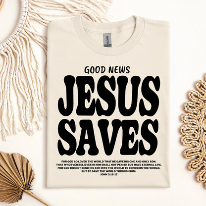 Good News Jesus Saves John 3.16-17 01