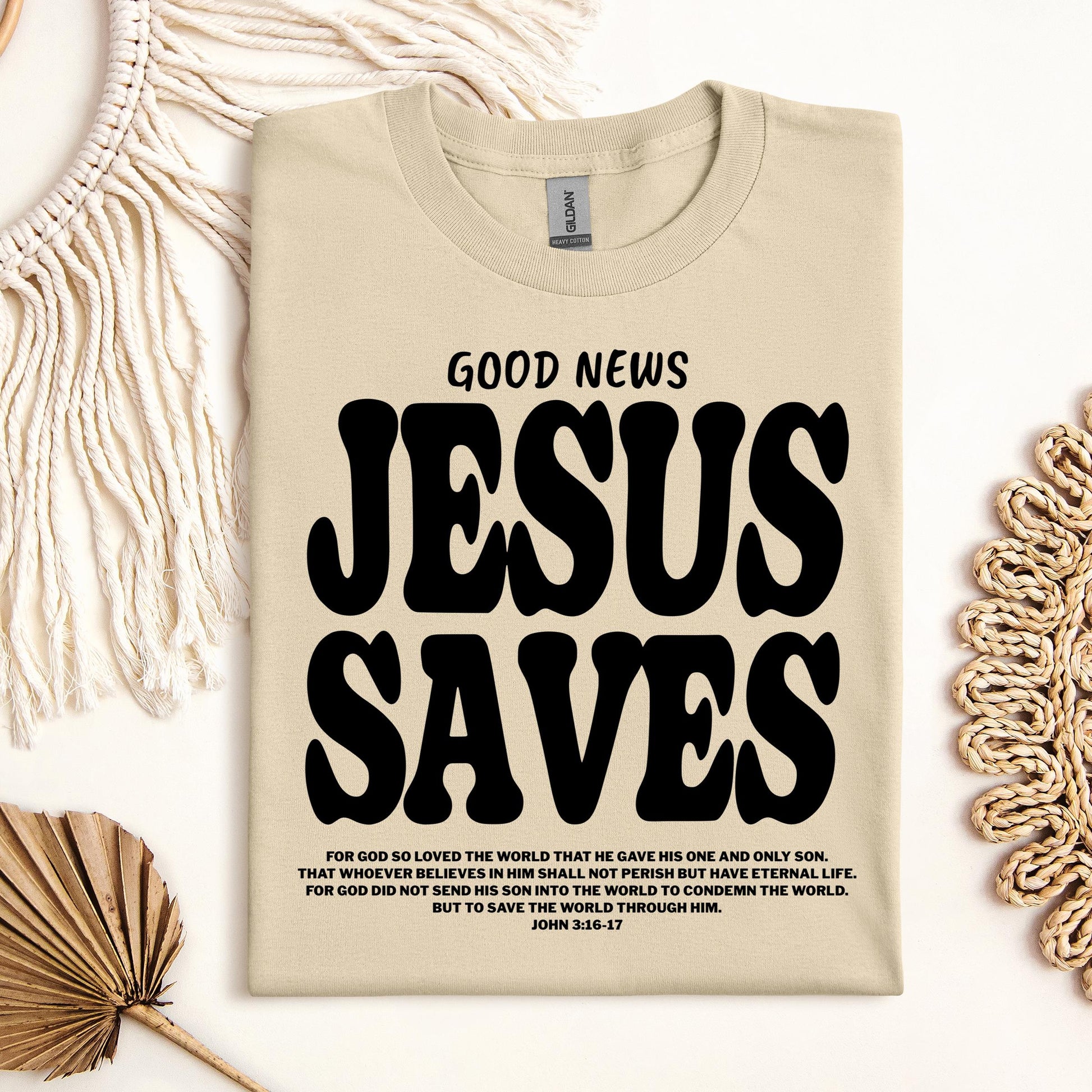 Good News Jesus Saves John 3.16-17 01