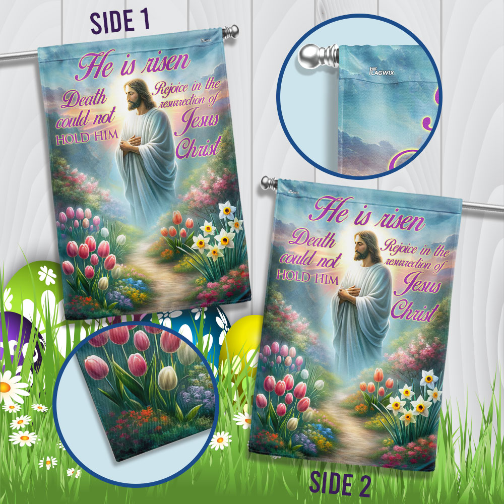 FLAGWIX  Easter Day Jesus Christ He Is Risen Resurrection of Jesus Christ Flag