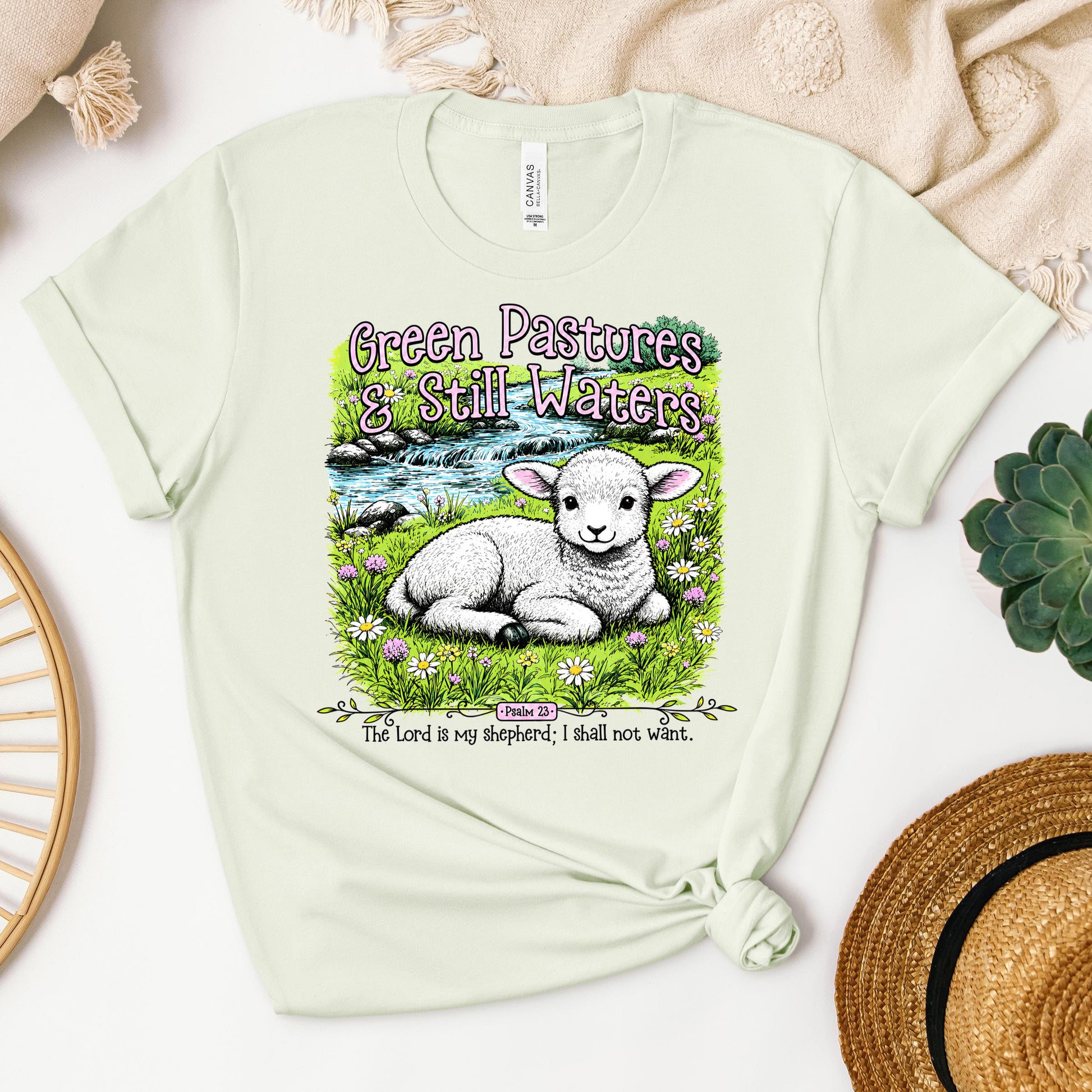 Green Pastures & Still Waters Psalm 23 The Lord Is My Shepherd I Shall Not Want 01