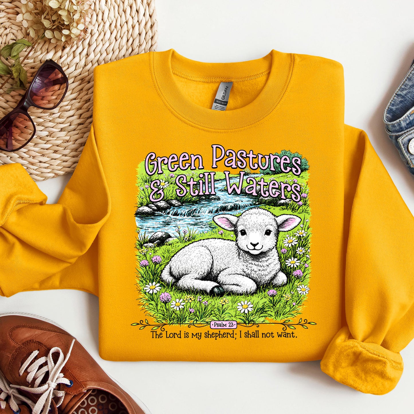 Green Pastures & Still Waters Psalm 23 The Lord Is My Shepherd I Shall Not Want 01