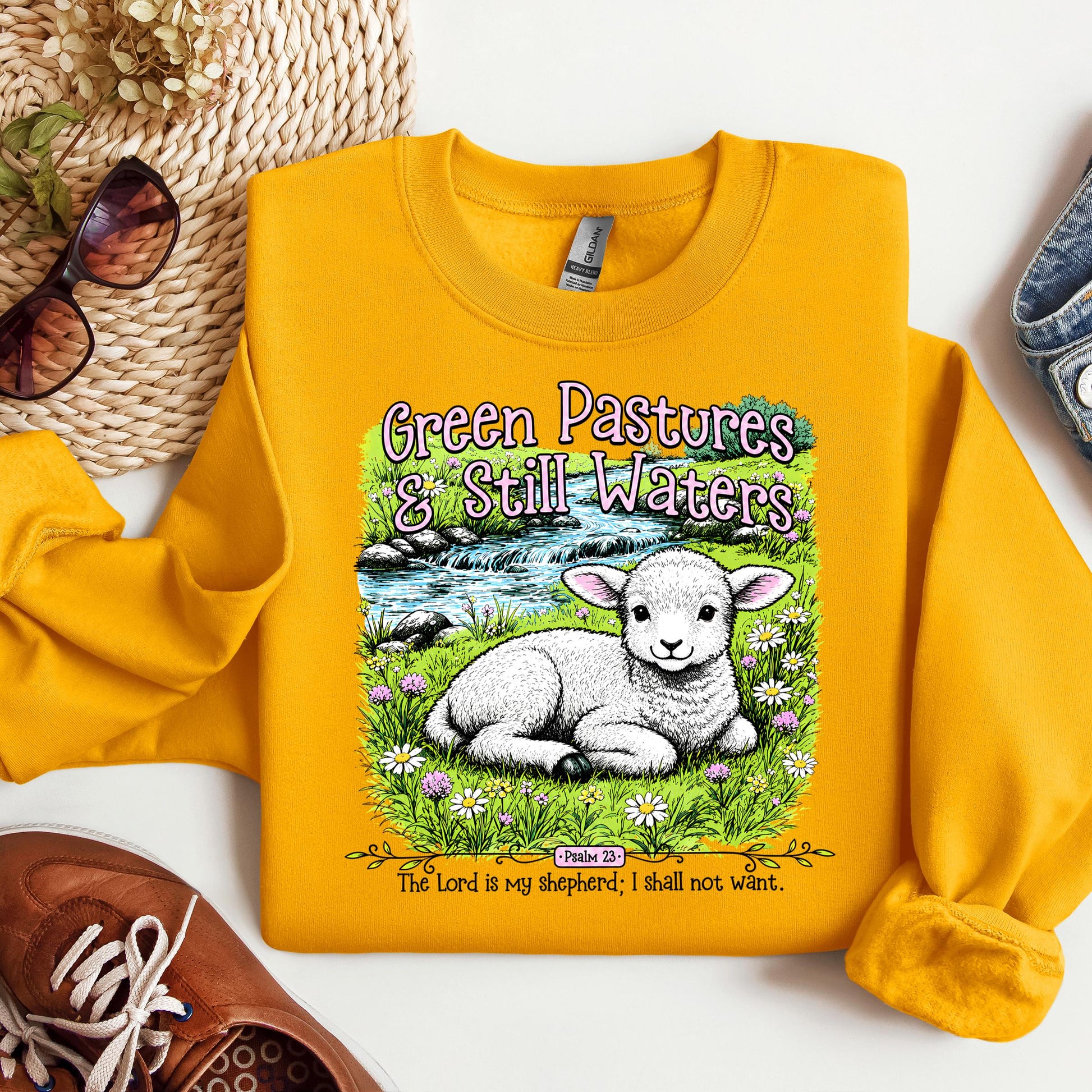 Green Pastures & Still Waters Psalm 23 The Lord Is My Shepherd I Shall Not Want 01