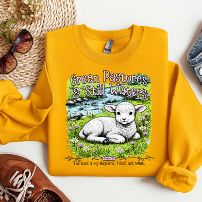 Green Pastures & Still Waters Psalm 23 The Lord Is My Shepherd I Shall Not Want 01