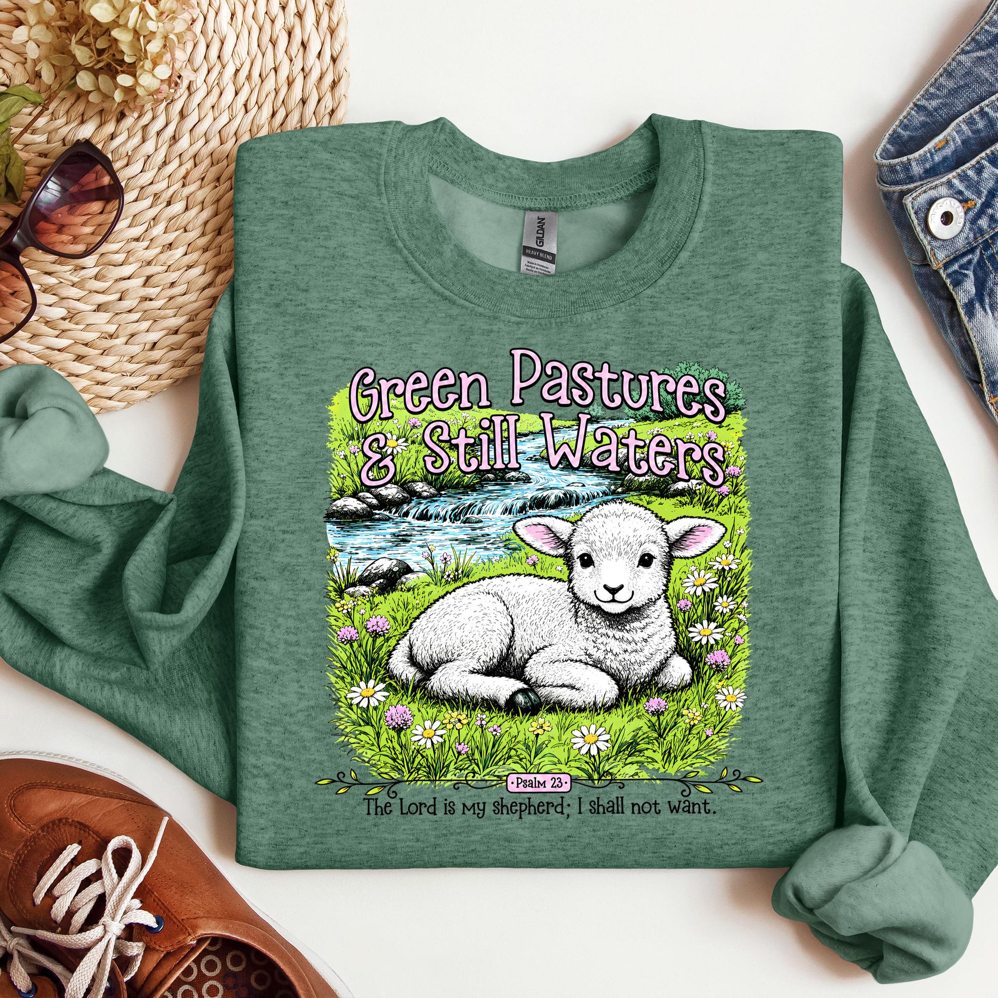 Green Pastures & Still Waters Psalm 23 The Lord Is My Shepherd I Shall Not Want 01