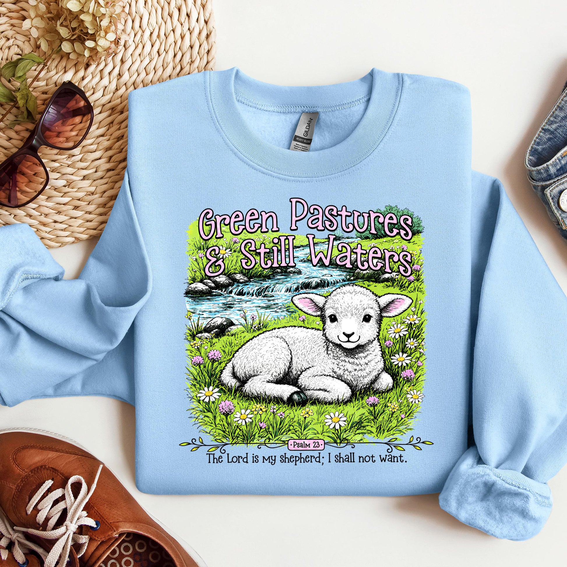 Green Pastures & Still Waters Psalm 23 The Lord Is My Shepherd I Shall Not Want 01