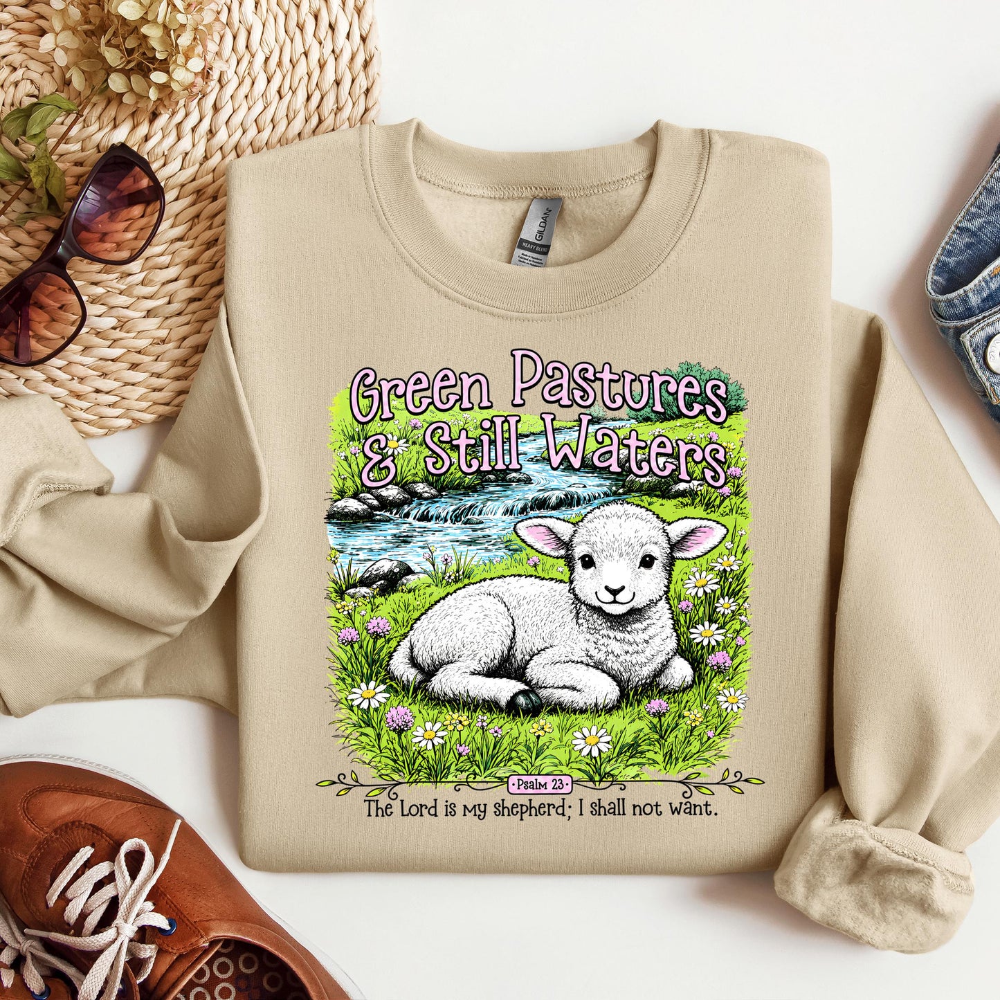 Green Pastures & Still Waters Psalm 23 The Lord Is My Shepherd I Shall Not Want 01