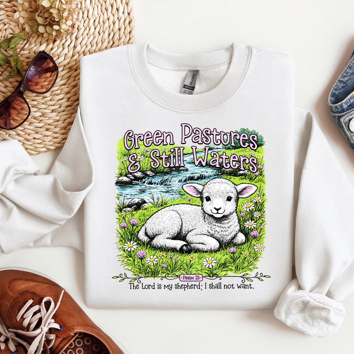 Green Pastures & Still Waters Psalm 23 The Lord Is My Shepherd I Shall Not Want 01