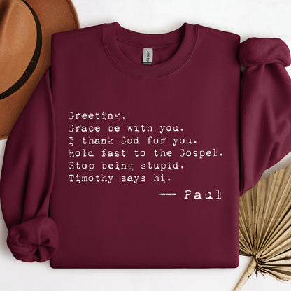 Greeting Grace Be With You I Thank God For You 01