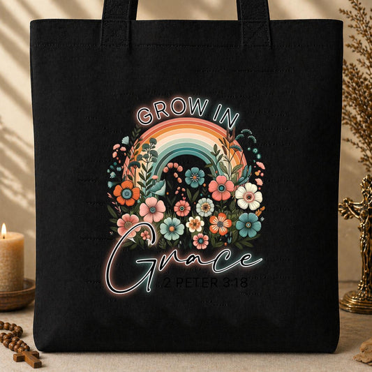Grow In Grace 2 Peter 3.18 01 Tote Bag