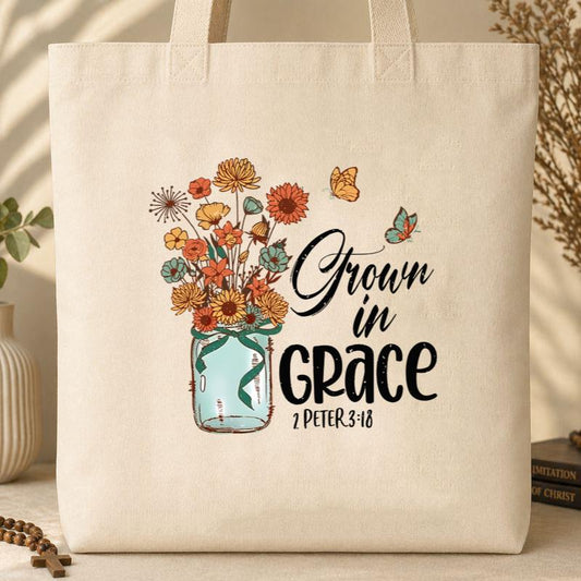 Grow In Grace 2 Peter 3.18 04 Tote Bag