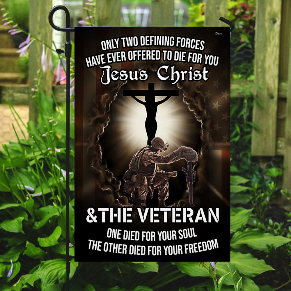 Jesus Veteran Flag Jesus Christ and The Veteran Flag