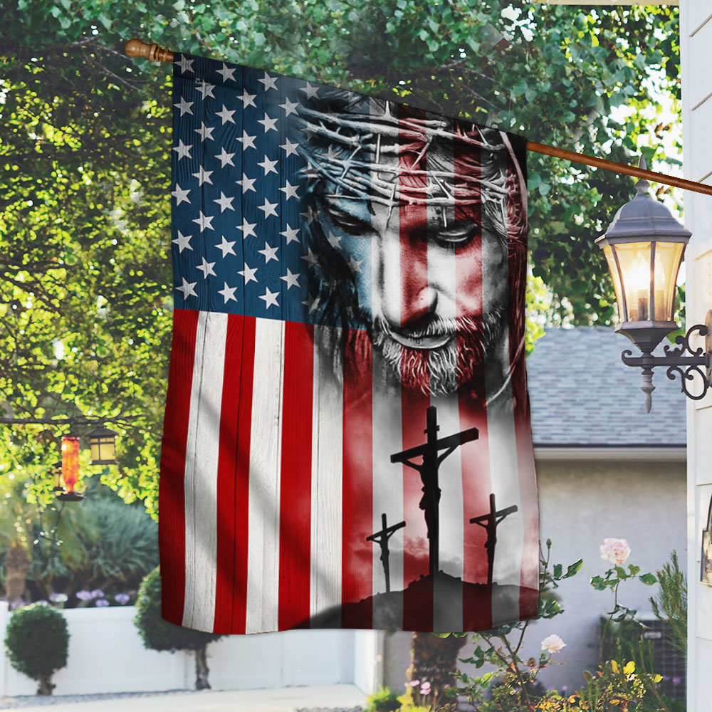 Jesus Christ American Flag