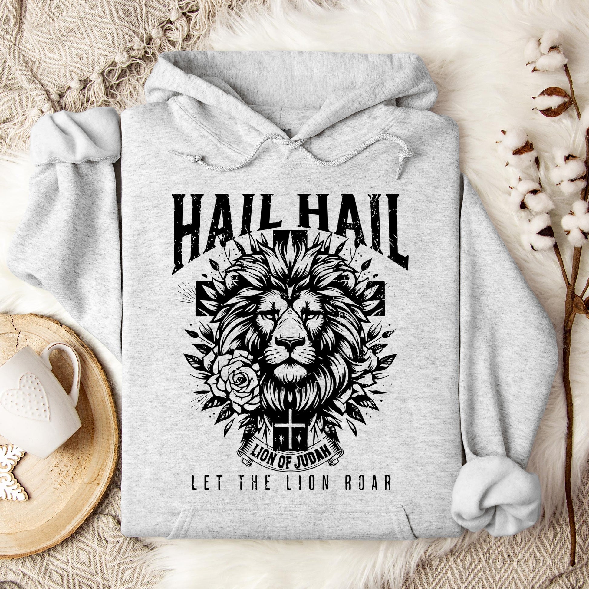 Hail Hail Lion of Judah Let The Lion Roar Hoodie