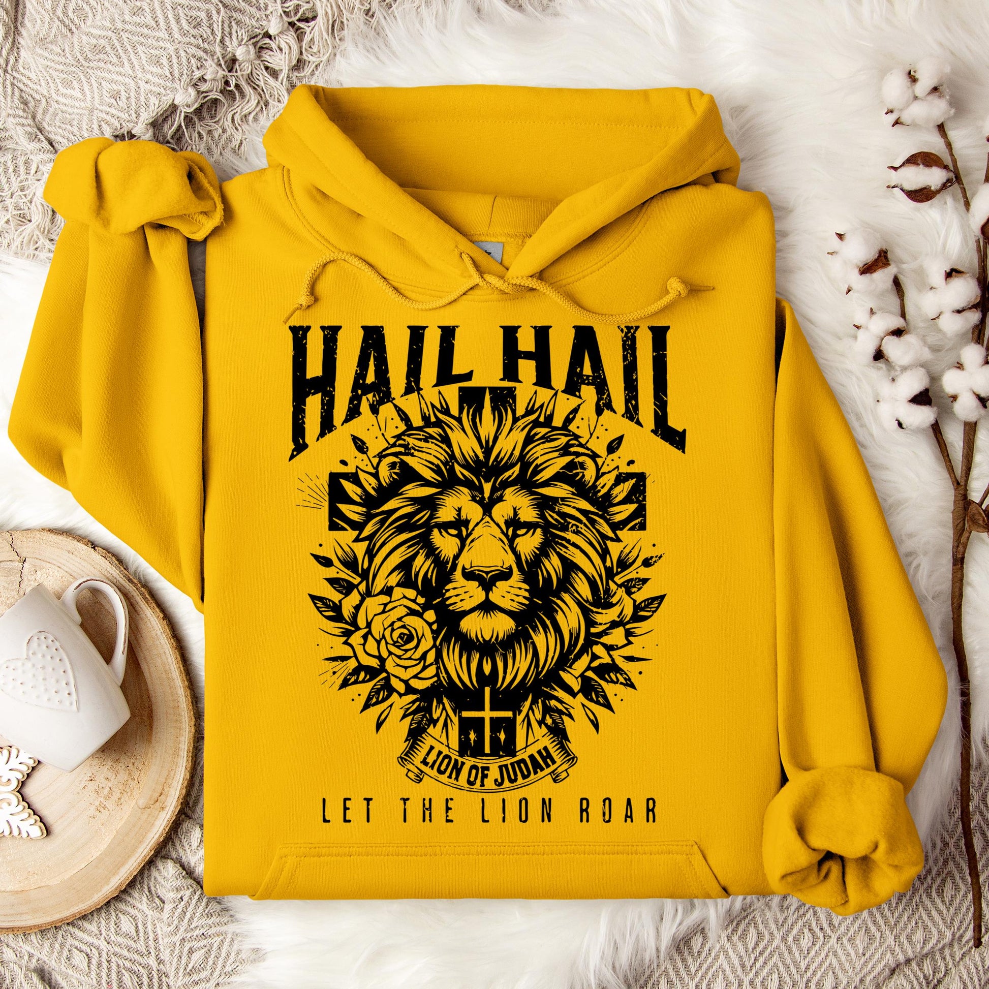 Hail Hail Lion of Judah Let The Lion Roar Hoodie