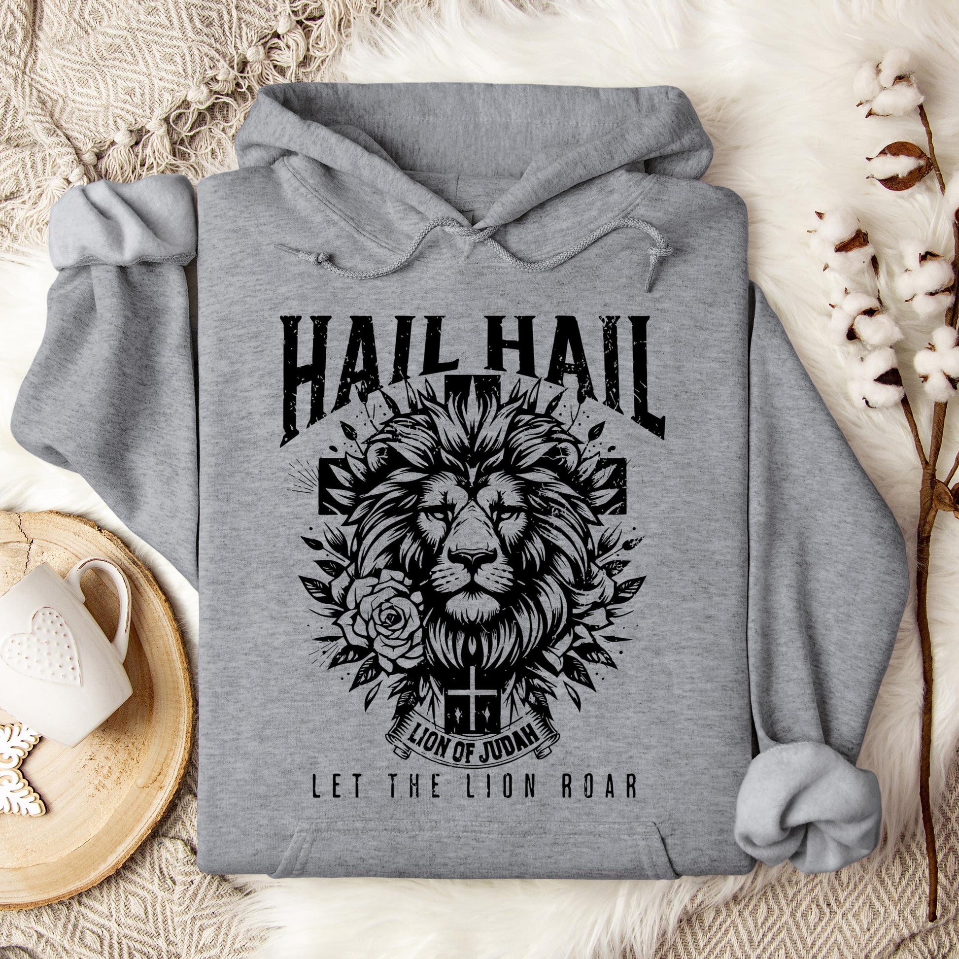 Hail Hail Lion of Judah Let The Lion Roar Hoodie