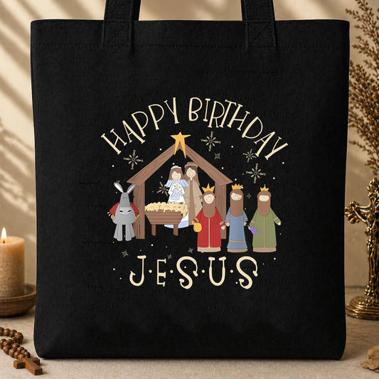 Happy Birthday Jesus Tote Bag
