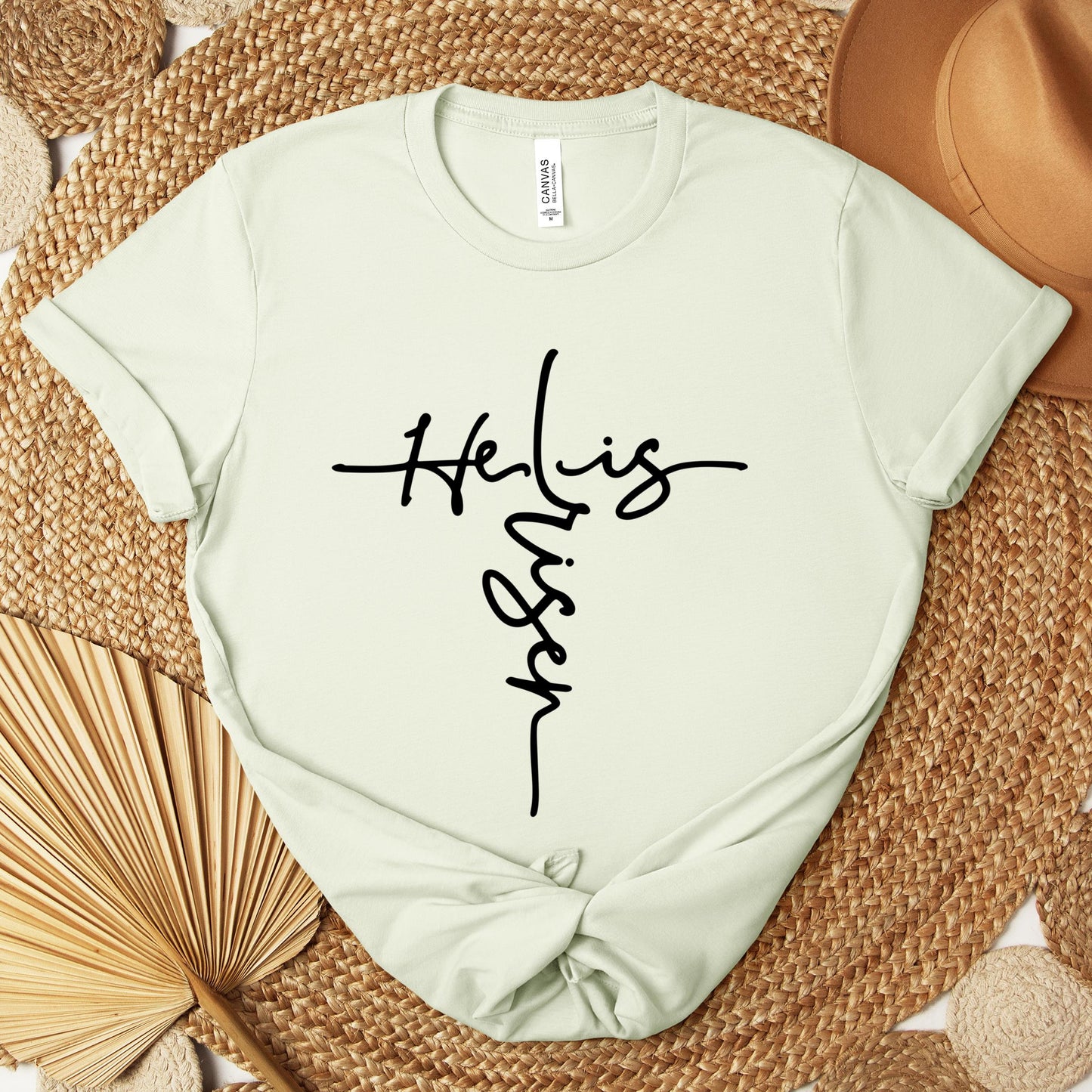 He Is Risen Cross Premium T-shirt