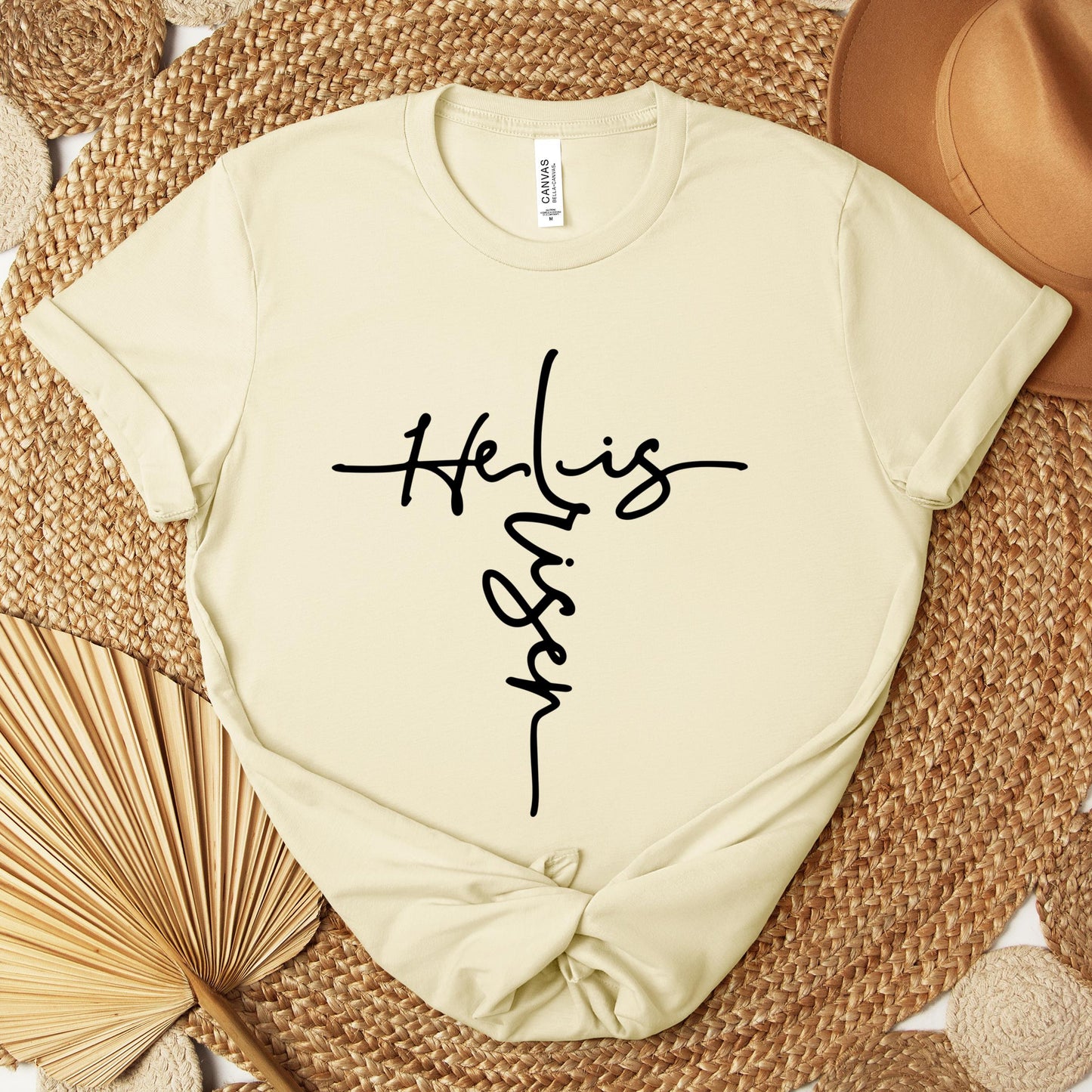 He Is Risen Cross Premium T-shirt