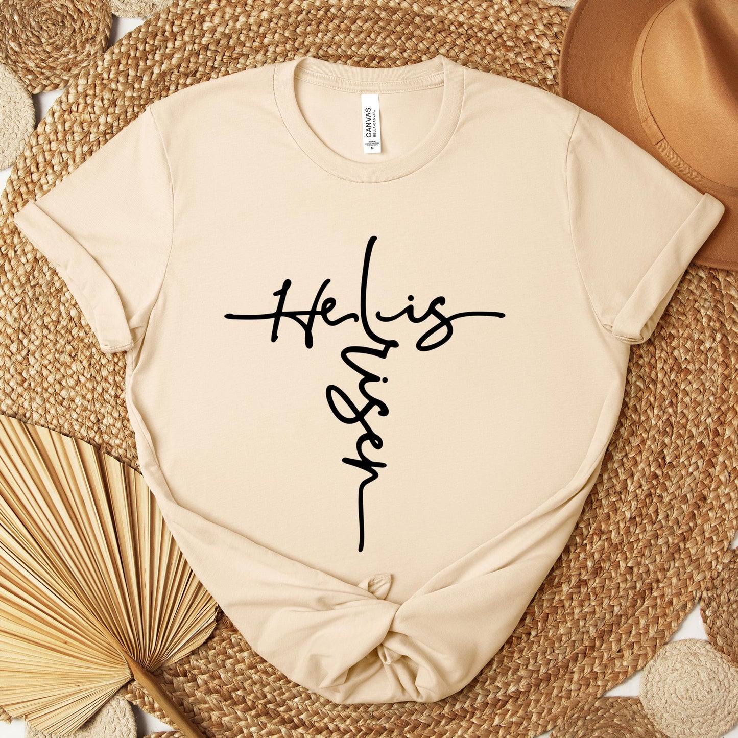 He Is Risen Cross Premium T-shirt