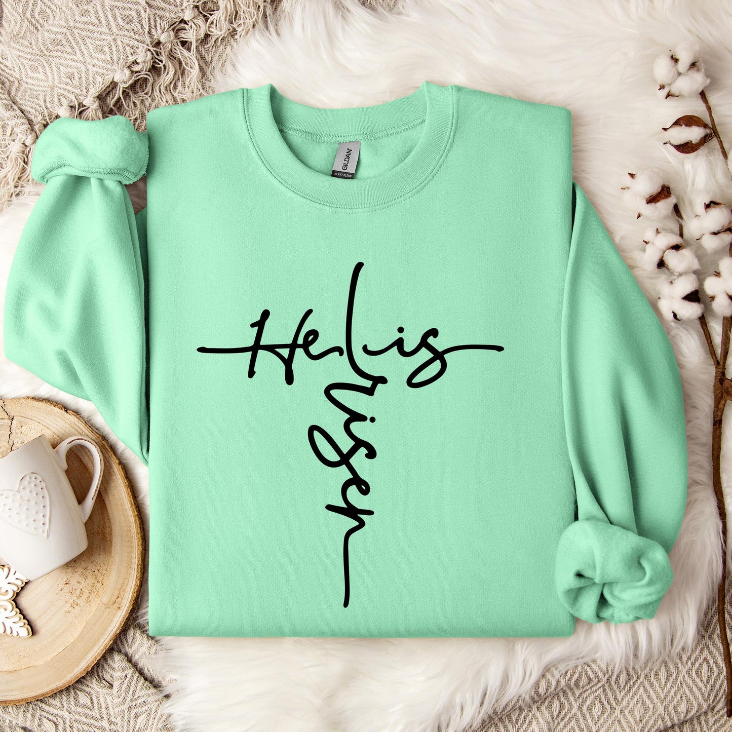 He Is Risen Cross Sweatshirt